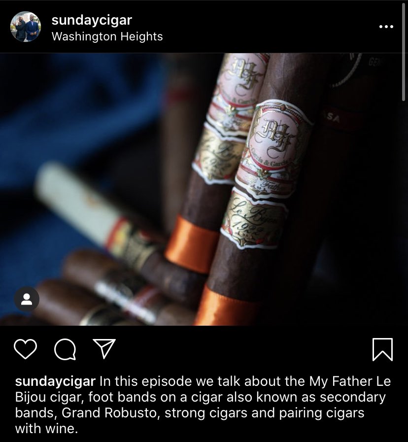 sundaycigar's tweet image. On Today’s Episode, Our Special Guest is the Modern Day Legend! The @MyFatherDPG  Le Bijou !!! We discuss Medium to Full bodied smokes and pairing. Enjoy!