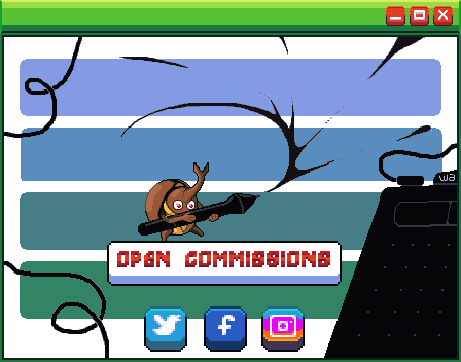 ReissRiv's tweet photo. I think this counts for the word tablet right? hahahahaha XD #tablet  #pixel_dailies 
@Pixel_Dailies
#pixelart #pixelartist #practice #gamedev #gamedevelopment #gamedeveloper #indiegame #beettle #opencommission #commissionsopen #commissions https://t.co/Rm4wYLVSbc