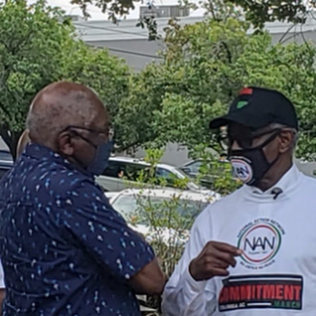 TheRevAl's tweet photo. Rev. Nelson B. Rivers III, NAN Religious Affairs VP, lead the 2020 NAN #CommitmentMarch in SC to Senator Lindsey Graham’s office to demand he support the John Lewis Act & George Floyd Bill. He was joined this past Friday in Columbia, SC by @WhipClyburn. No Justice, No Peace✊🏾 https://t.co/T3j161geyz