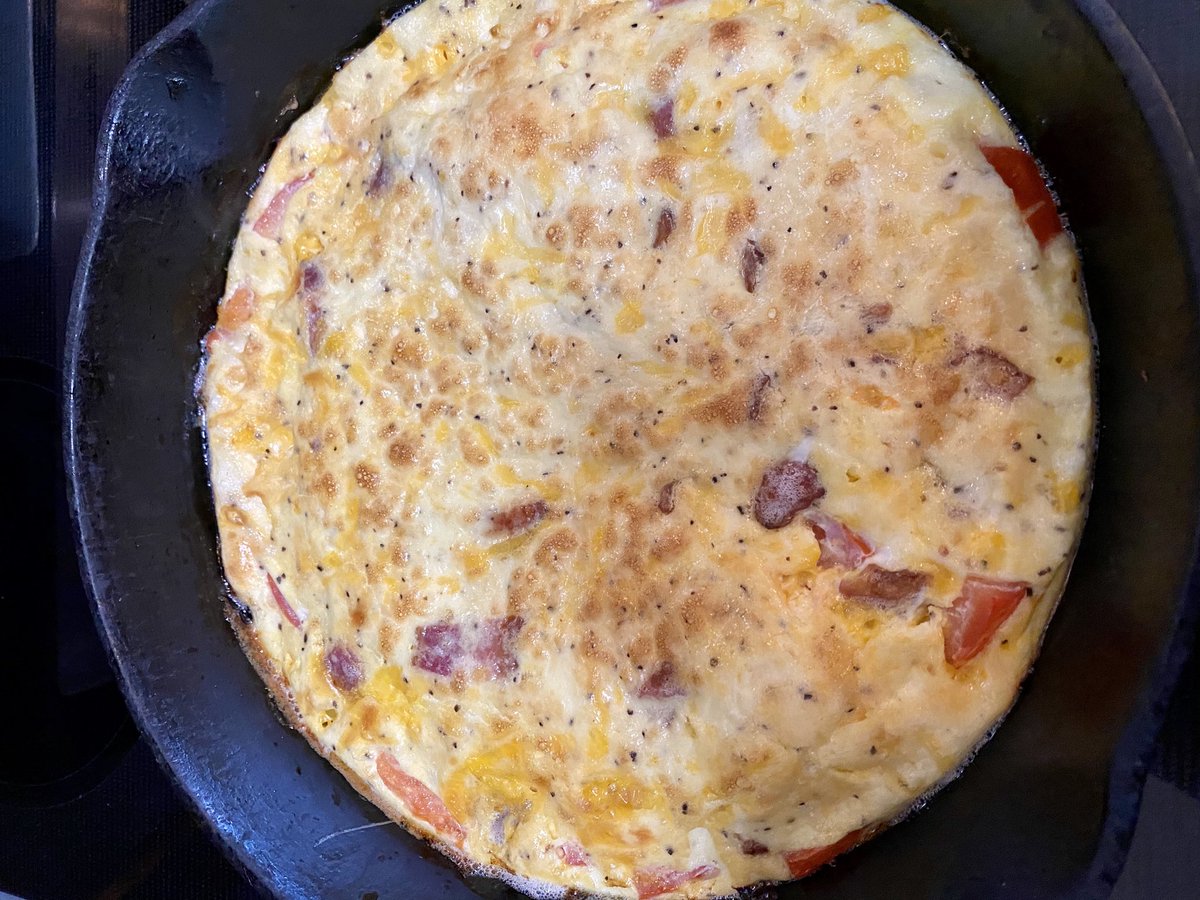 michaelgass's tweet image. A frittata this morning for breakfast. #KetoStrong
