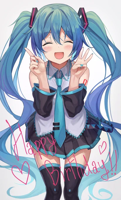 We're finally there! Happy 13th birthday Miku!
#初音ミク生誕祭2020  
#初音ミク 
#初音ミク生誕祭 