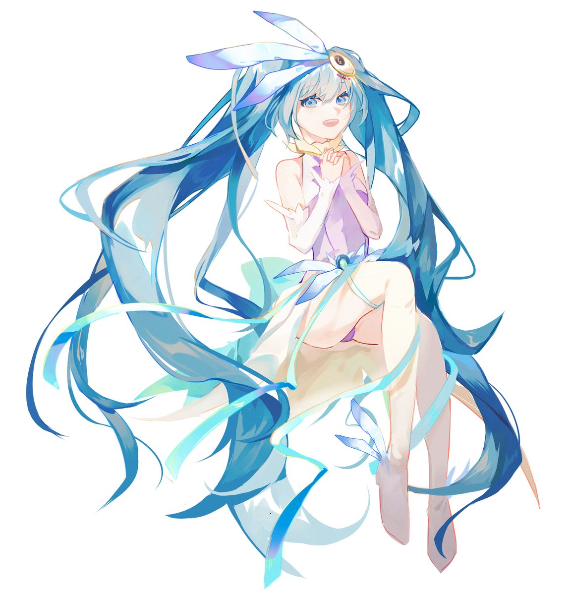 雨野 初音ミク生誕祭 大好きな曲spicaのミクちゃんを描きました