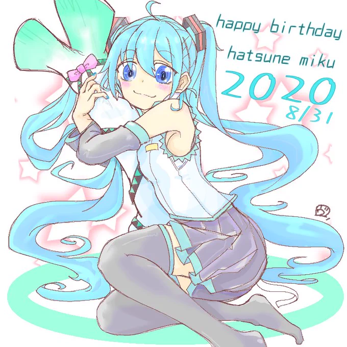 ミクさん誕生日おめでとう!
¶(*⁄•˅̮•\)⁋ Y✨???
#初音ミク #初音ミク生誕祭2020 #初音ミク生誕祭  #指描き 