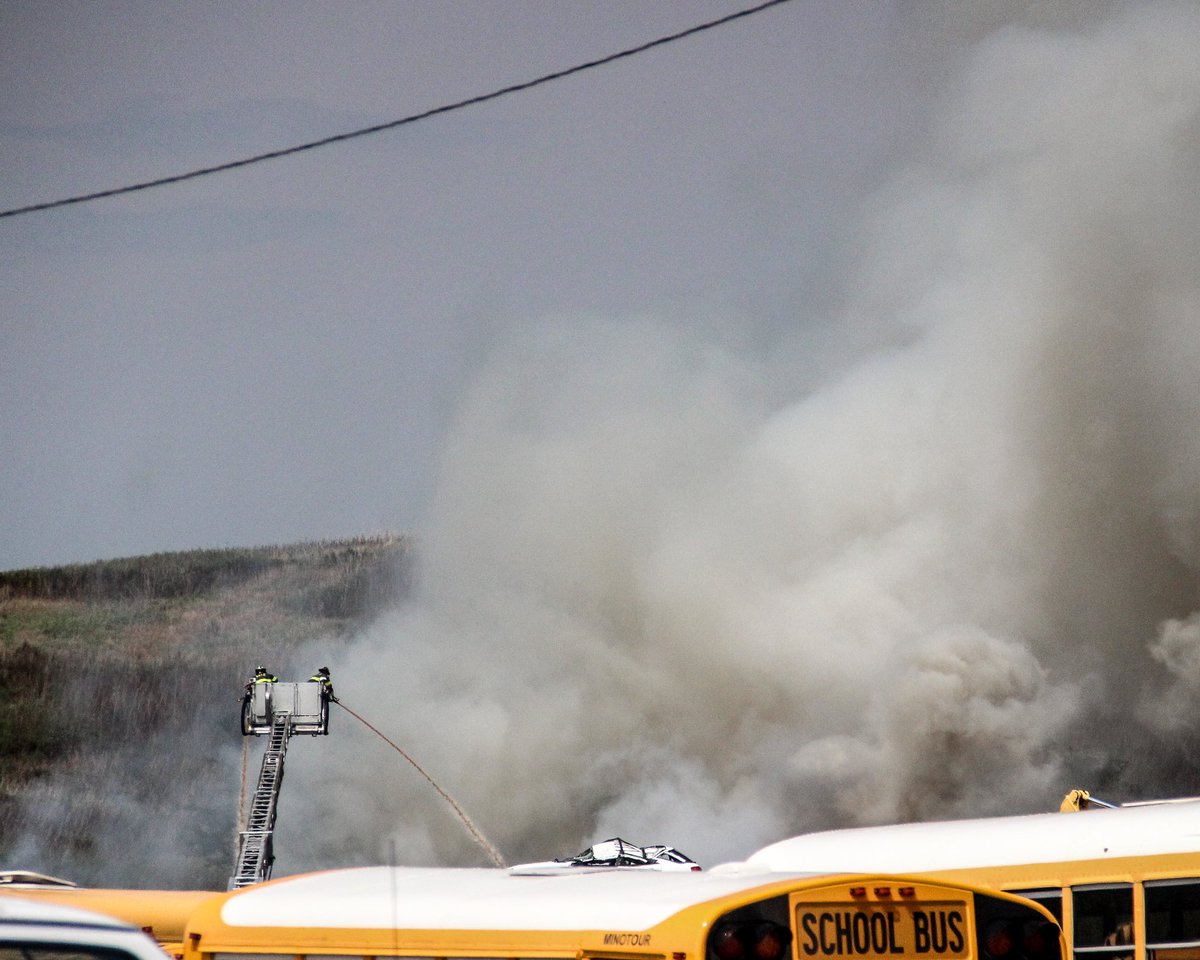 eiottphoto's tweet photo. @NewHavenFire handled this well involved junkyard fire at Chuck&amp;Eddies on 8/27/20. https://t.co/q3BrBxJhaF
