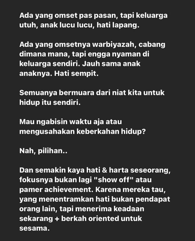 Bahwa seseorang punya “value” tersendiri