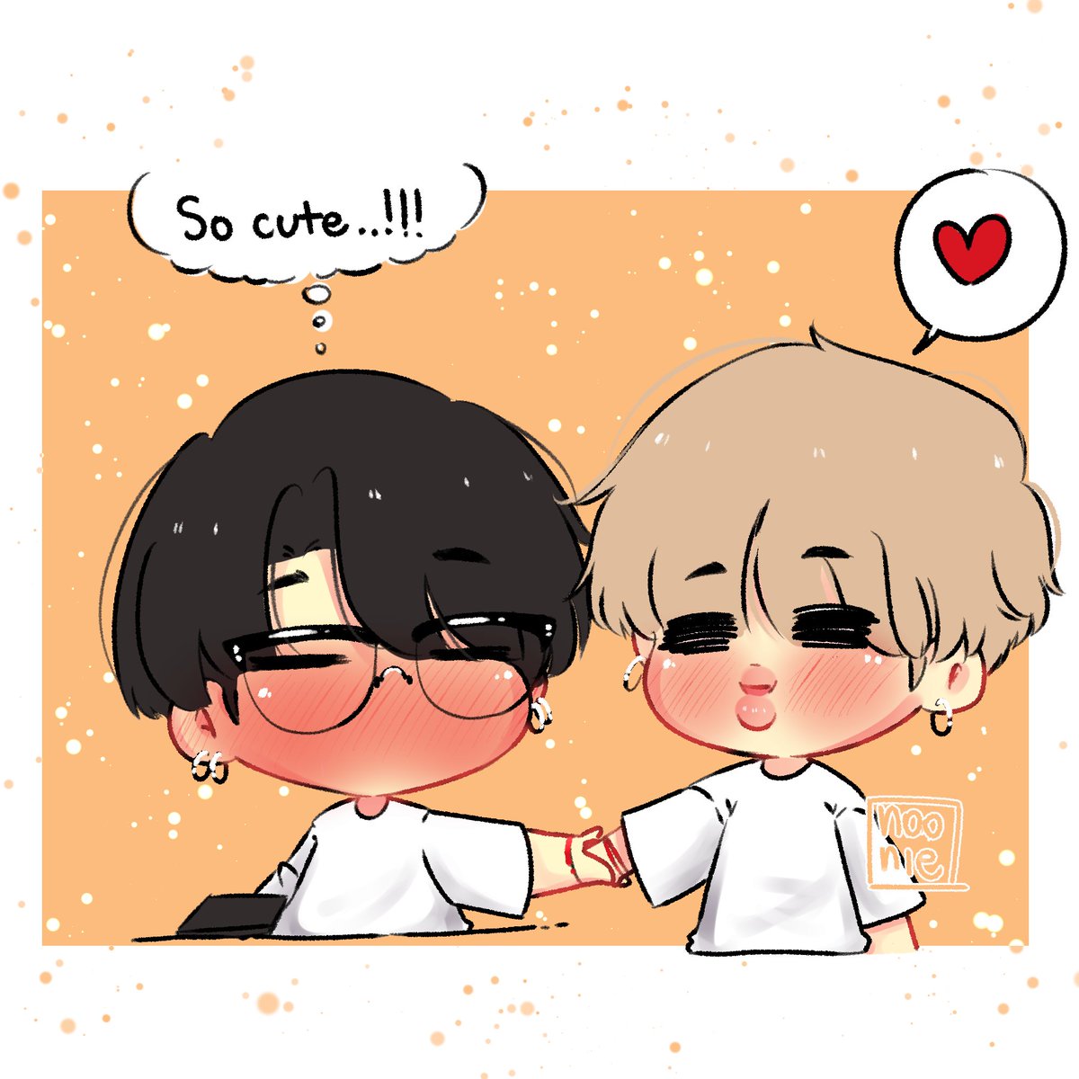 nooniedraws's tweet photo. He can't resist... 🐱🥺💛🐥😊

#슈짐 #sujim https://t.co/24waUW7FtD