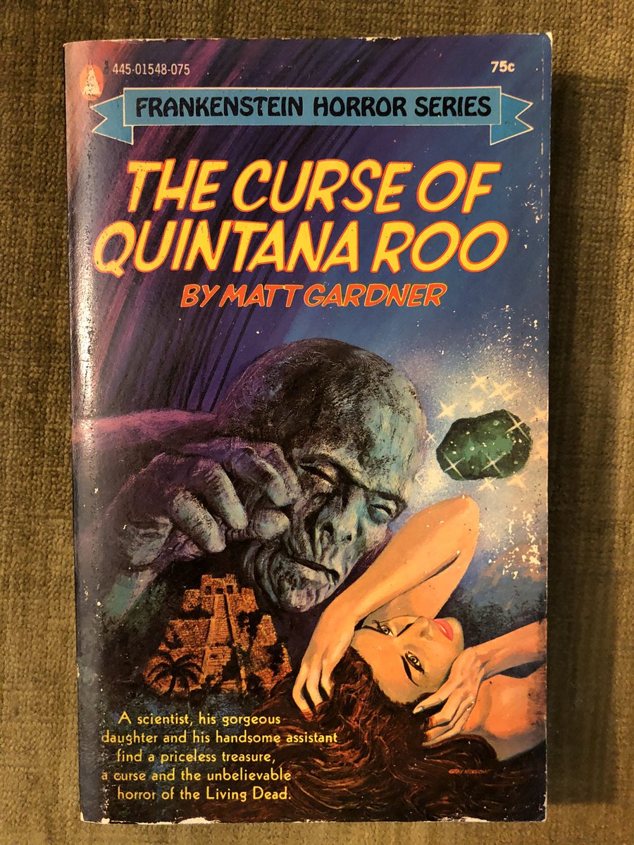 This recently-acquired nine book series of 1972-73 Frankenstein-inspired groovy gothics from Popular Library. I can’t wait to read them! Thanks  @Robert_Essig and  @toomuchhorror for introducing me to their existence!