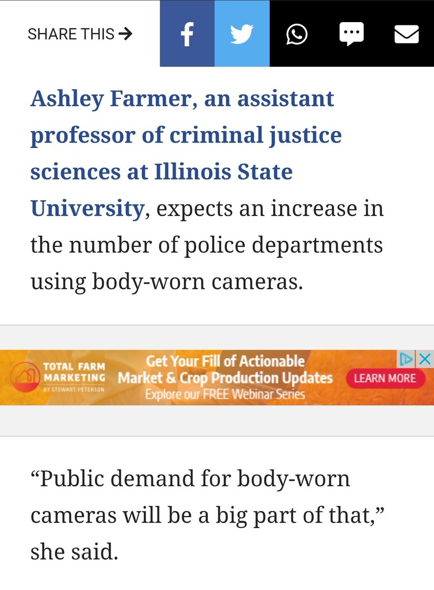 Another town (Jonesboro, IL) noting that the biggest issue of police use of body cams is the storage and management of the video files.  $DGLY need to reach out to all these towns. Their cloud storage could easily address these issues.  @DigitalAllyInc  https://twitter.com/WayneCorpBank/status/1288108172750790656