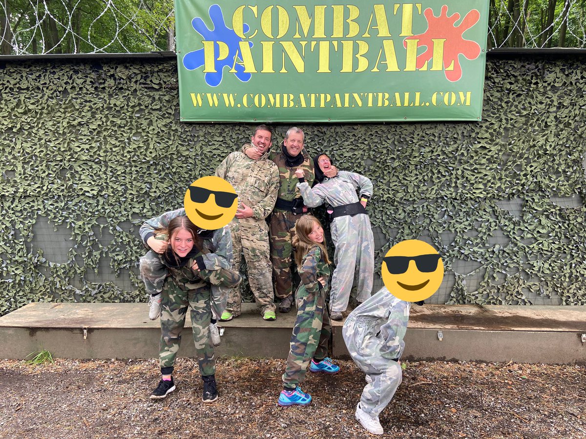 fred3378's tweet photo. Thanks @PaintballSite cracking day out and the kids loved it!! Nursing their welts now though!!! #paintballl #sundayfun https://t.co/SGZXKC2rVt