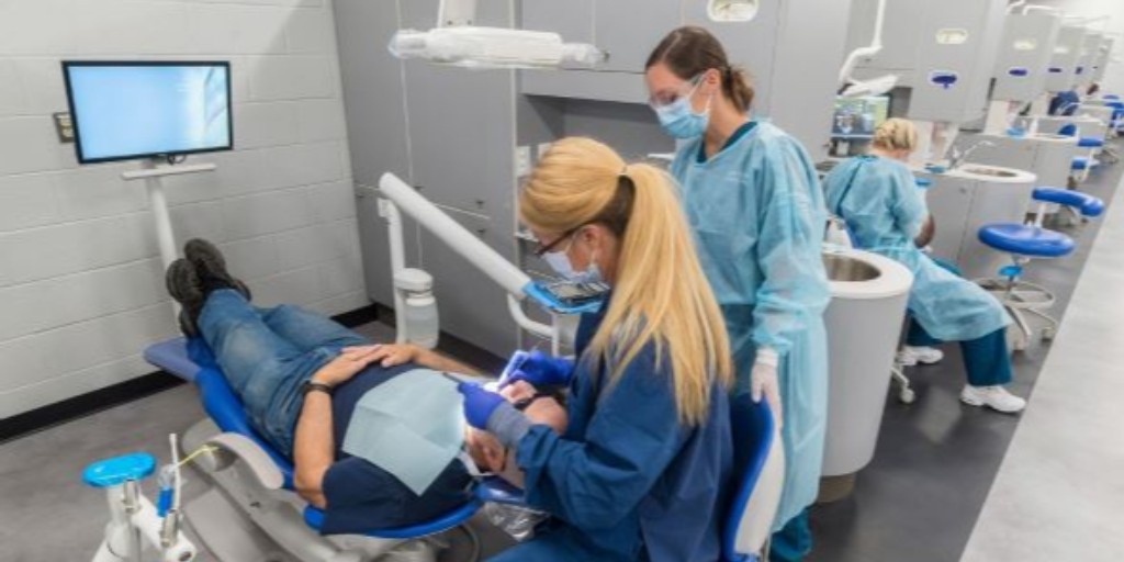 PennCollege's tweet photo. The dental hygiene clinic, a learning laboratory for students enrolled in Penn College's dental hygiene major, is open to students and the general public. Many services offered. Student dental cleanings are only $5! Call 570.327.4500 for an appointment today! https://t.co/pOjAwDiqMb