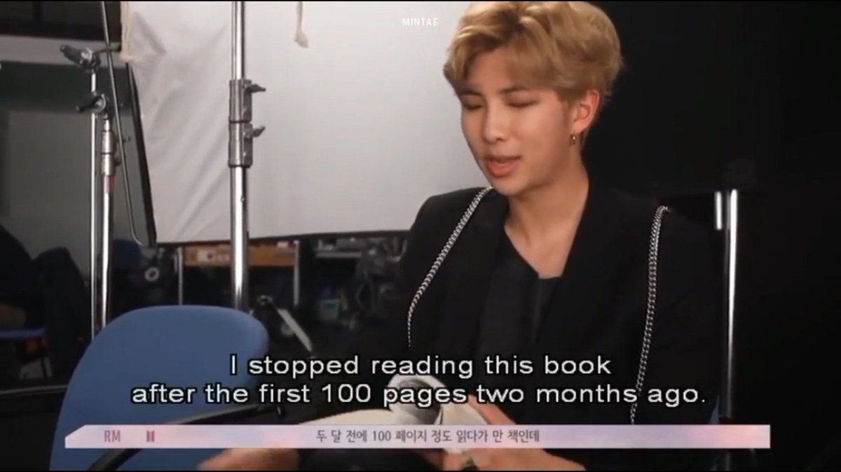 Jin clearly inspires him to the point that despite being a voracious reader himself, Namjoon once again decided to pick up the books he was slacking on upon seeing Jin read. Their relationship is not limited to big things and extends to the little things.