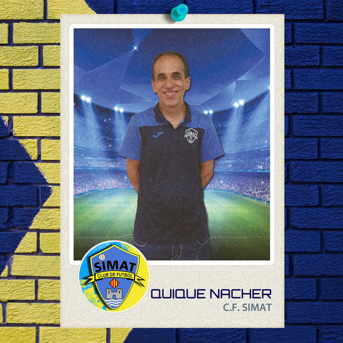 ⚽ Bona vesprada! Hui us tenim preparada una confirmació molt especial. Des de Tavernes i amb moltíssimes ganes de començar, us presentem a l'ajudant que tindrà l'equip femení de futbol 11... Quique Nacher! 🙌🏼🙌🏼⁣
⁣
#SentimentGroguet⁣
#Femení #Simat #Futbol