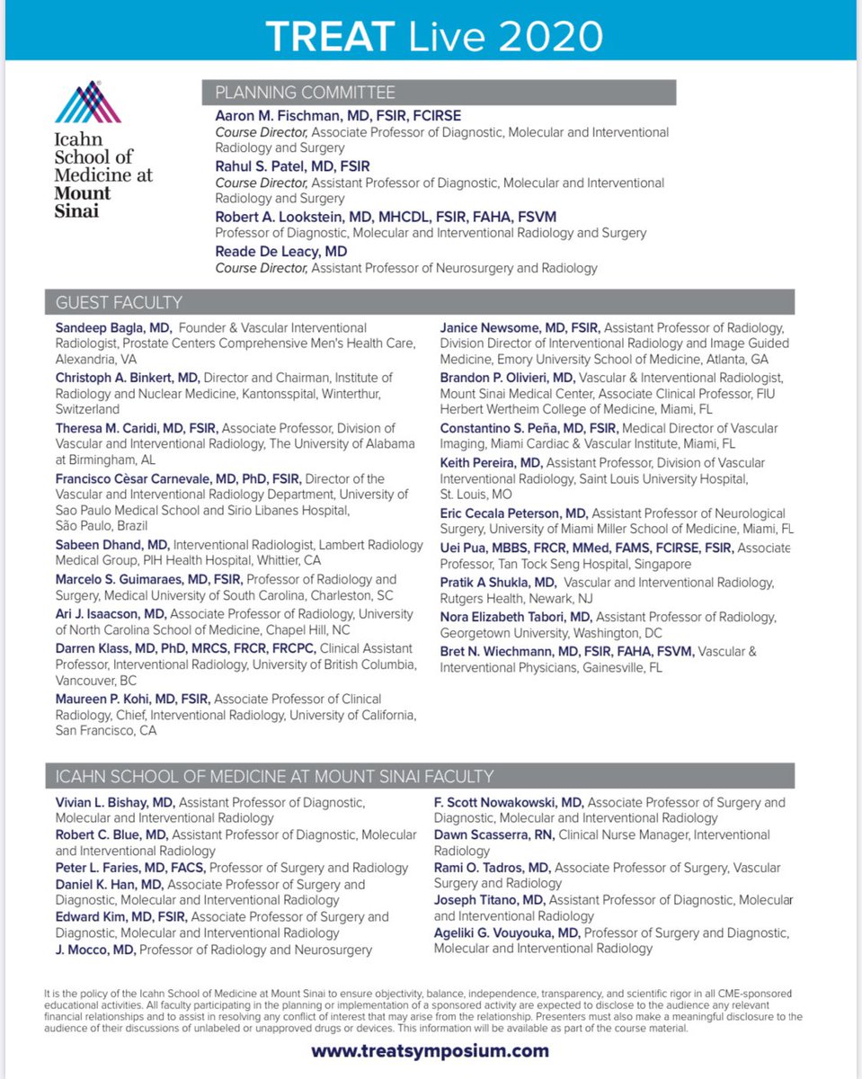 Mount Sinai IR (@mountsinaiir) on Twitter photo LIVE <a href="/MountSinaiIR/">Mount Sinai IR</a> TREAT LIVE 2020 Webcast with Interactive live cases #TREAT2020 + faculty from all the 🌍! We are excited to welcome <a href="/rdeleacymd/">Reade De Leacy MD</a> as a course director! #neuroIR
October 6th, 2020.
Register here: tinyurl.com/yyjg25cp #RadialFirst #ThinkRadial <a href="/SIRspecialists/">Society of Interventional Radiology</a> LIVE <a href="/MountSinaiIR/">Mount Sinai IR</a> TREAT LIVE 2020 Webcast with Interactive live cases #TREAT2020 + faculty from all the 🌍! We are excited to welcome <a href="/rdeleacymd/">Reade De Leacy MD</a> as a course director! #neuroIR
October 6th, 2020.
Register here: tinyurl.com/yyjg25cp #RadialFirst #ThinkRadial <a href="/SIRspecialists/">Society of Interventional Radiology</a>