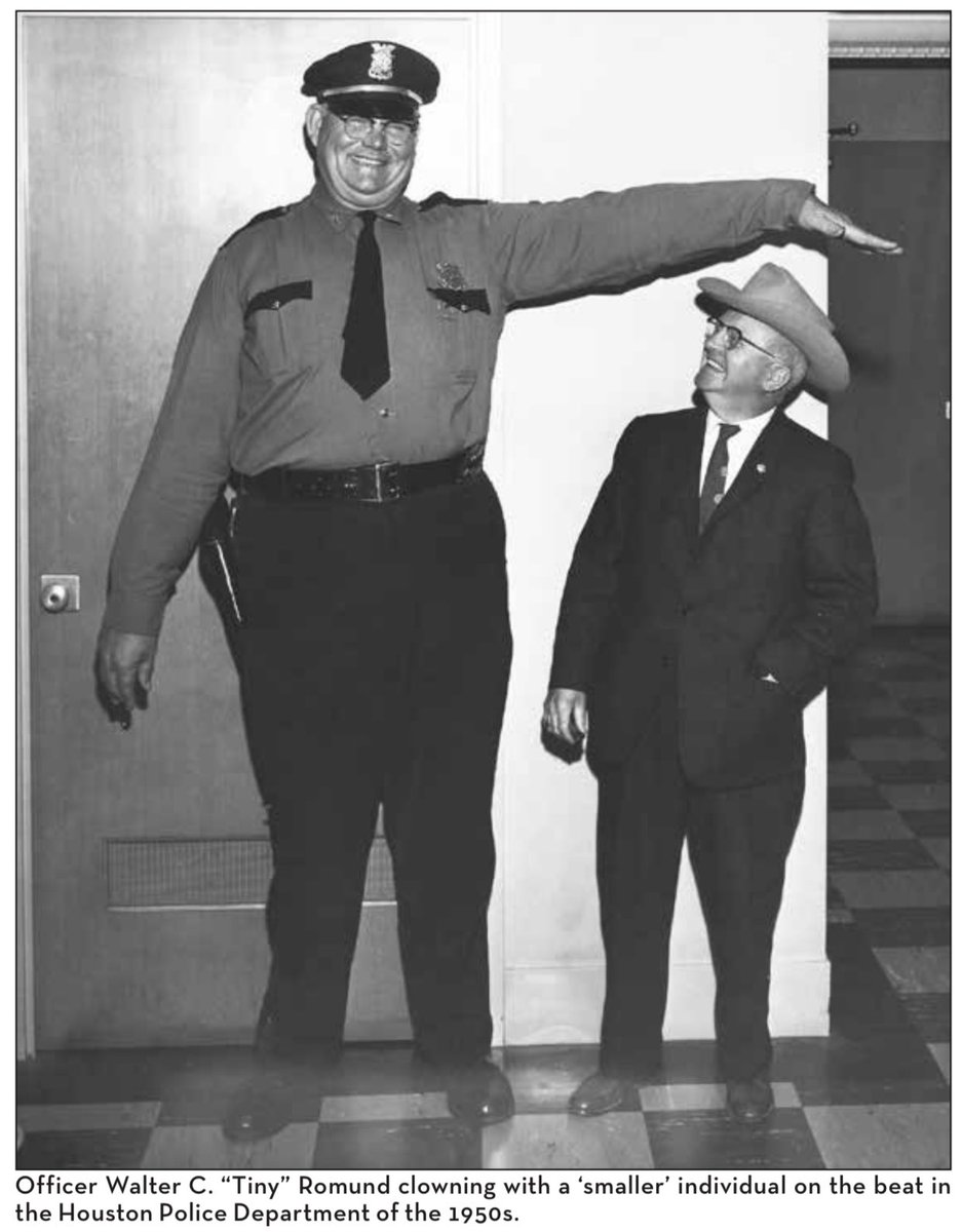 HPOUTX's tweet photo. Throughout history, no @houstonpolice officer has cast a larger shadow than "Tiny" Romund. Read more here: https://t.co/TcMzE31OFB https://t.co/Te16NhQI0t