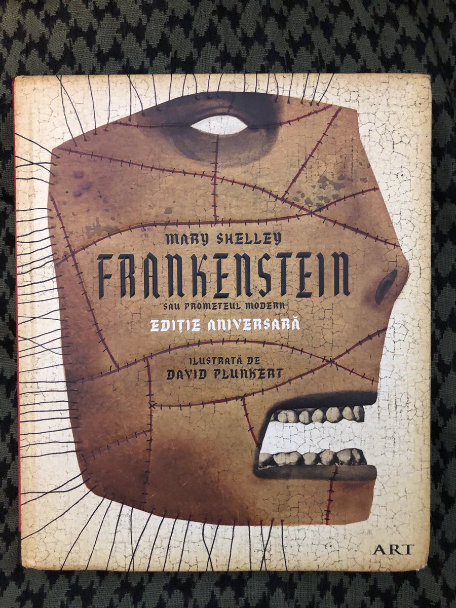 A beautiful edition of Frankenstein in Romanian. I got to meet Adriana Calinescu last year and hear her talk about the challenges of translating the text. When she first translated it in the 80s, she had to remove direct references to God.
