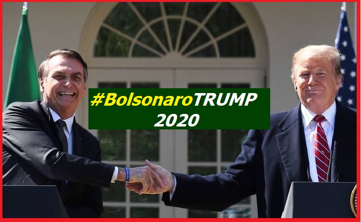 O Presidente do 🇧🇷 Sr. Jair Bolsonaro e o Povo do Brasil 🇧🇷❤🇧🇷 damos Total apoio ao Presidente 🇺🇸 Sr. Donald Trump 🇺🇸❤🇺🇸 Reeleição Presidente 🇺🇸 2020 SIM 🇺🇸❤🇺🇸 🇧🇷🇧🇷🇧🇷🇧🇷🇧🇷❤🇺🇸🇺🇸🇺🇸🇺🇸🇺🇸