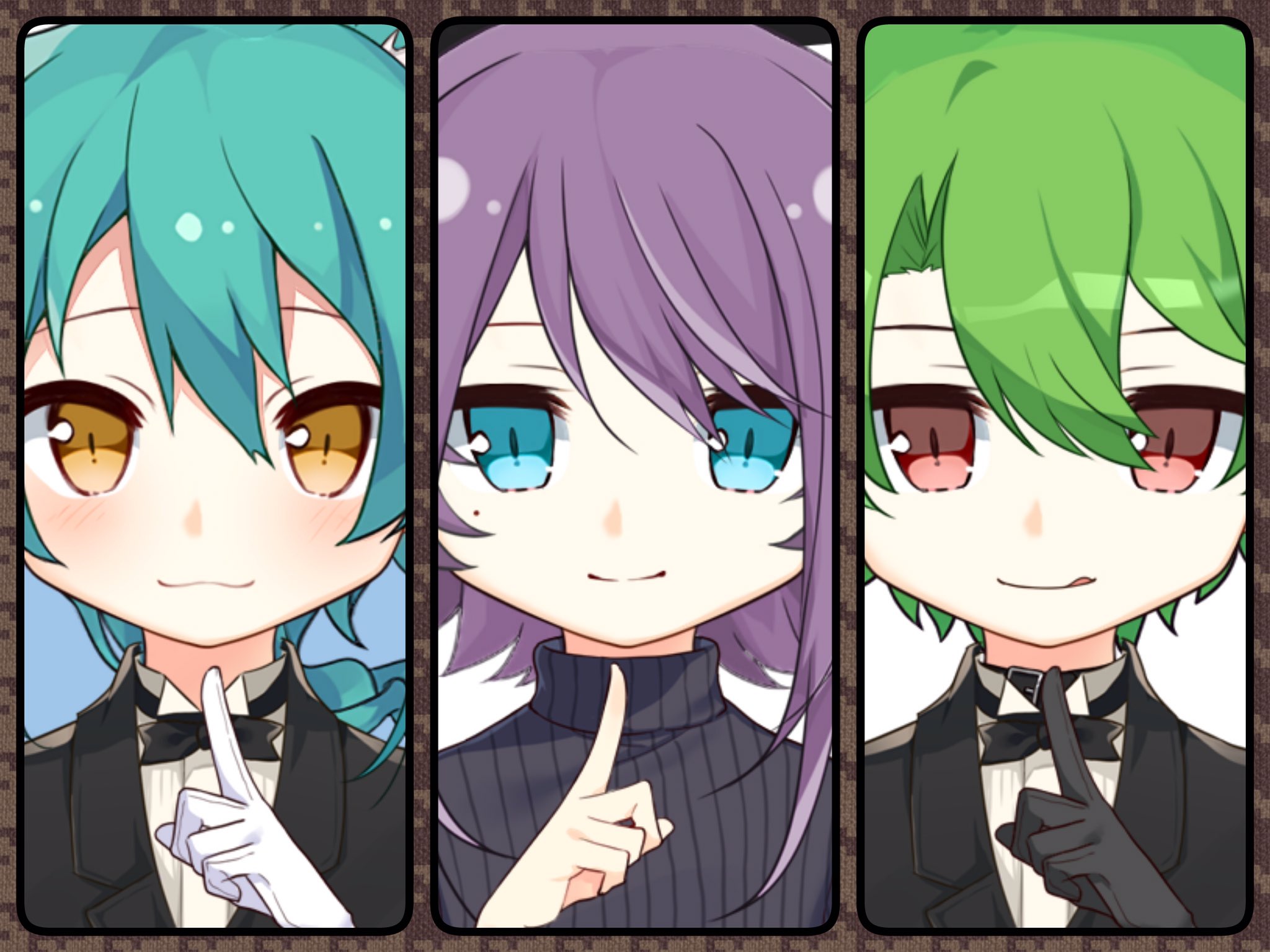 シロ丸 昨日の深夜枠での 左 執事長 奥様 見習い執事 右 のあの短編台本のキャラ こんな感じなのでは 笑 アイコンメーカーの Picrew を使って並べてみました T Co 1ocgceprdj Twitter