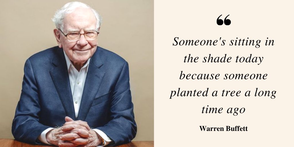 Happy 90th Birthday to Warren Buffett. May we all continue to plant seeds for a better future. 
