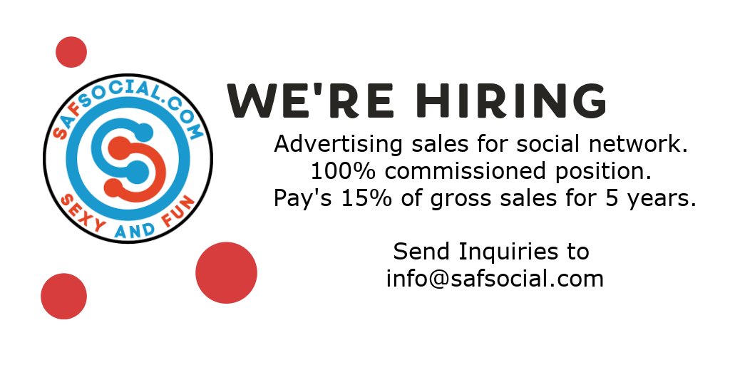SAFSocial6969's tweet photo. #wewantyou #advertisingjob #HIRINGNOW #advertisingfirm https://t.co/nOrWPF9Wnq