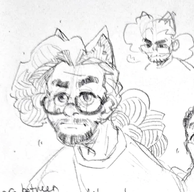 next week's gonna be rough so here take these doodles from my sketchbook and feel the curse with me 