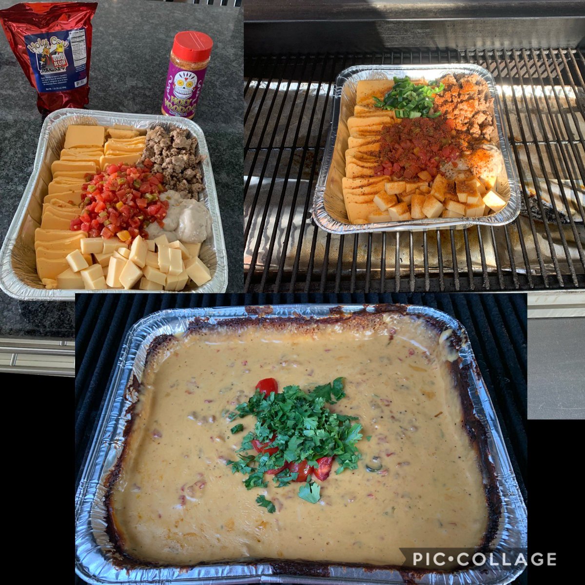 bertcaputo's tweet photo. Successful first attempt making Smoked Queso on the @TraegerGrills with Holy Voodoo and Holy Cow @MeatChurch rubs. Delicious! #queso https://t.co/QXntn5usuw