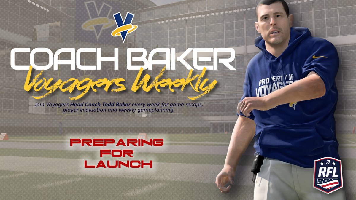 RFL_Voyagers's tweet photo. The Voyagers have been very busy behind the scenes getting ready for the College Series and working on the Voyagers Weekly show. Join us later this morning at 12:30 CST to kick off things off. We may still be a little rough around the edges but tune in as we do some fine tuning! https://t.co/M08yUybYbc