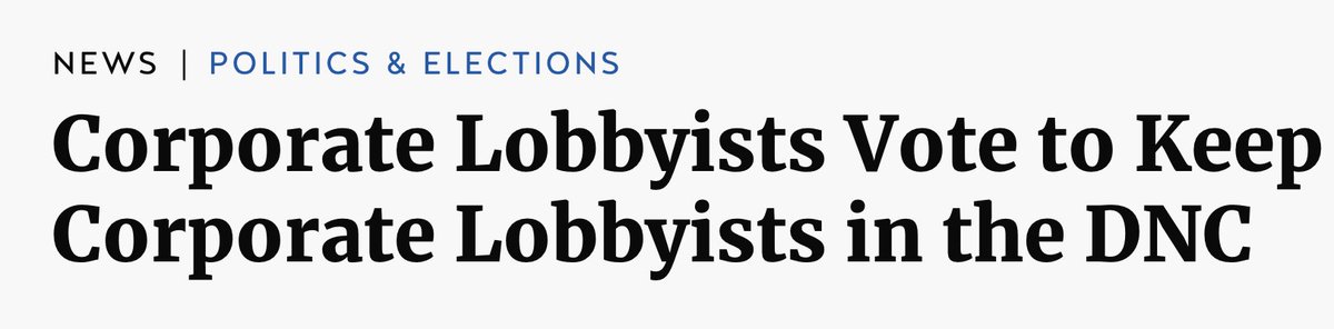 But Biden can't do that if he, and much of the party, remains beholden to corporate donors and advisors that back the interests of their industries over the interests of Americans.