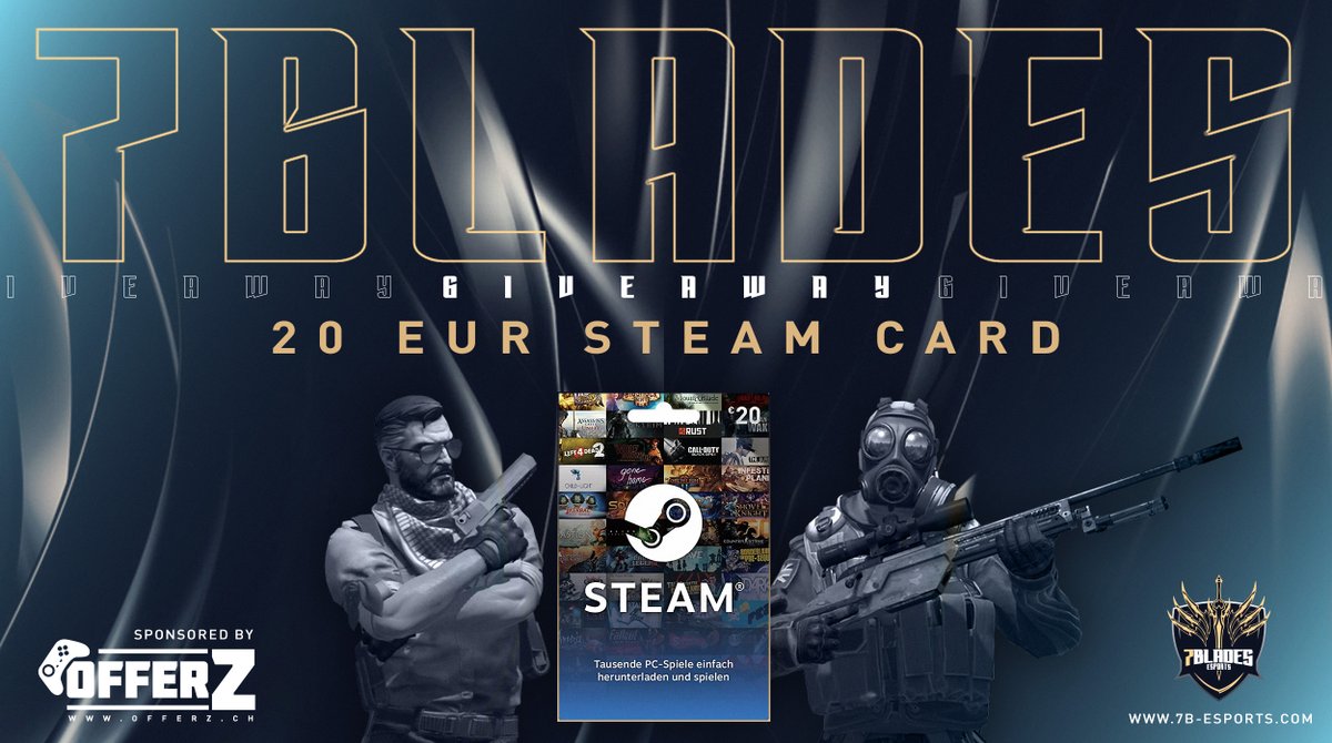 We are happy to announce that OFFERZ has become our Sponsor for our #csgo Team.💪

We are looking forward for a good partnership.
With this we also have our first Giveaway.⚔️

To participate:
🖤Like &amp; Follow @7b_esports &amp; <a href="/offerzch/">offerzch</a>
👤 Tag 2 Friends

#Giveaway #esports #BladesUp