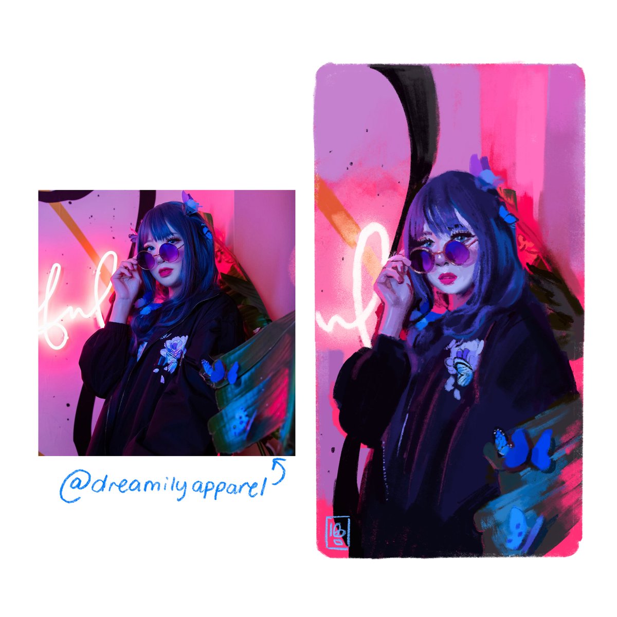 I did a photo study from <a href="/dreamilyapparel/">🦋 dreamily apparel 🦋</a> which you should def check out! They have such cute clothes 💖💜