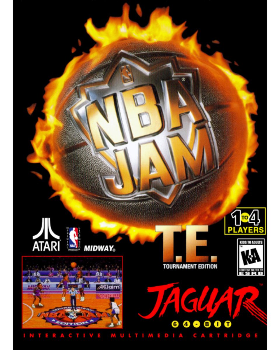 GreatGameCovers's tweet photo. NBA Jam T.E. (World) 

#NBAJam #NBAJamTE #Atari #Jaguar #AtariJaguar

#GreatGameCovers #VideoGames #RetroGaming #RetroGames #RetroCollective #Gaming #Gamers https://t.co/Q08R8Oa8rL