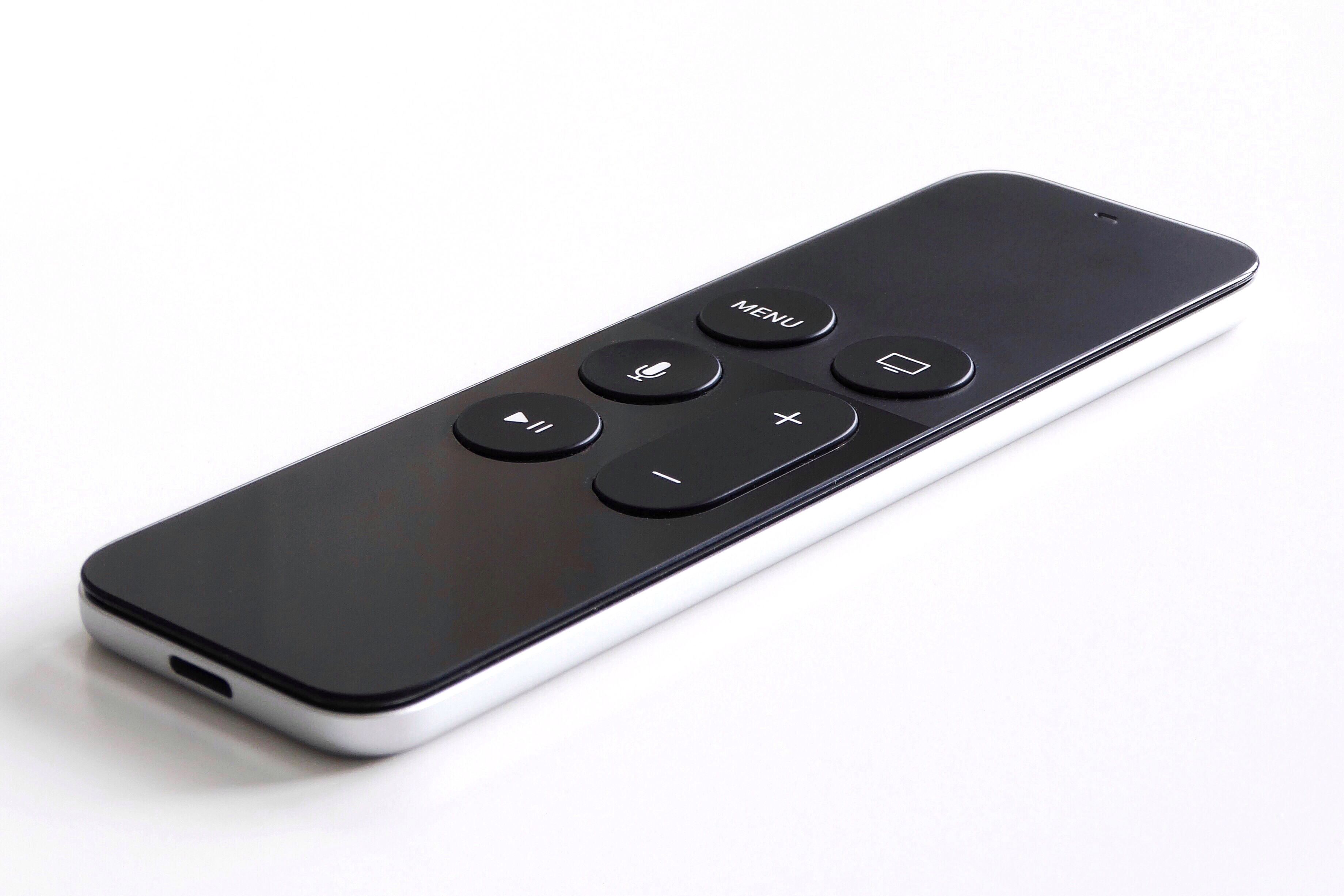 Jony Ive on Twitter: "How to charge your TV Siri Remote: 1. Attempt plug the Lightning cable into the infrared port. 2. Turn the remote around and plug