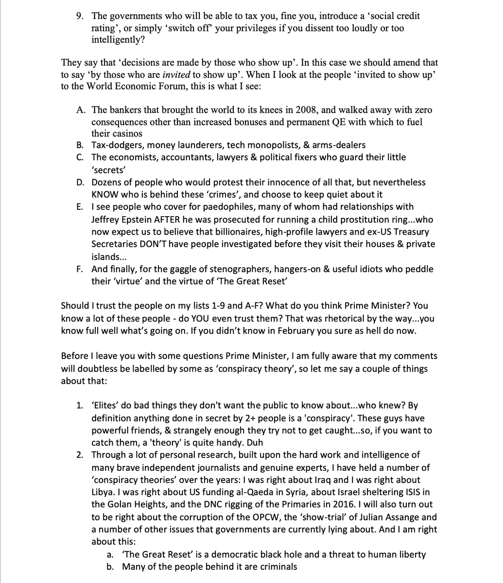 MarkGBblog's tweet photo. Open letter to @BorisJohnson @10DowningStreet regarding COVID-19 &amp; 'The Great Reset', from Mark Brooks, constituency of Ogmore, Wales, UK.

cc @MattHancock @CPJElmore

@realDonaldTrump @POTUS  
@wef @schwabfound @BillGates 
@BBCNews @Channel4News @guardian @FT @Telegraph https://t.co/6BHed8Xkxf
