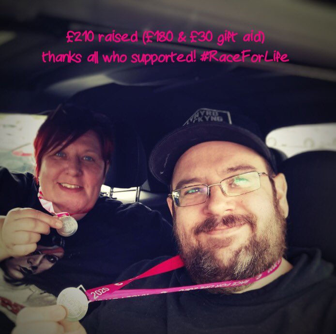 Completed #raceforlife today with my brother. Thank you so much for all who sponsored us, lots of money raised for #CancerResearch Best wishes to all! #RealMenWearPink #PinkArmy #NursesActive