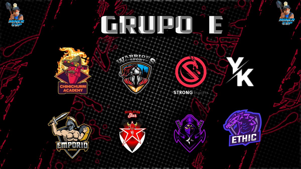 Miner Cup #QuédateEnCasa 🏡 (@minercup_cr) on Twitter photo #ClashRoyale | #Presentación
Presentamos el Grupo E Conformado Por: 🥁
1️⃣ <a href="/ChimiAcademy/">Chimichurri Academy</a>
2️⃣ @WarriorseS_Gg
3️⃣ @StrongEsportsCR
4️⃣ @YouKnowTeam
5️⃣ <a href="/Emporio_Academy/">Emporio Academy</a>
6️⃣ <a href="/RsAcademy6/">Revelation Star (Academy)</a>
7️⃣ @_NinjaAcademy
8️⃣ @EthicTeam_
¿ Qué Equipos Clasificarán a PlayOffs ?
🎨 <a href="/JaimeM_27/">GS I JAIME MG</a> #ClashRoyale | #Presentación
Presentamos el Grupo E Conformado Por: 🥁
1️⃣ <a href="/ChimiAcademy/">Chimichurri Academy</a>
2️⃣ @WarriorseS_Gg
3️⃣ @StrongEsportsCR
4️⃣ @YouKnowTeam
5️⃣ <a href="/Emporio_Academy/">Emporio Academy</a>
6️⃣ <a href="/RsAcademy6/">Revelation Star (Academy)</a>
7️⃣ @_NinjaAcademy
8️⃣ @EthicTeam_
¿ Qué Equipos Clasificarán a PlayOffs ?
🎨 <a href="/JaimeM_27/">GS I JAIME MG</a>