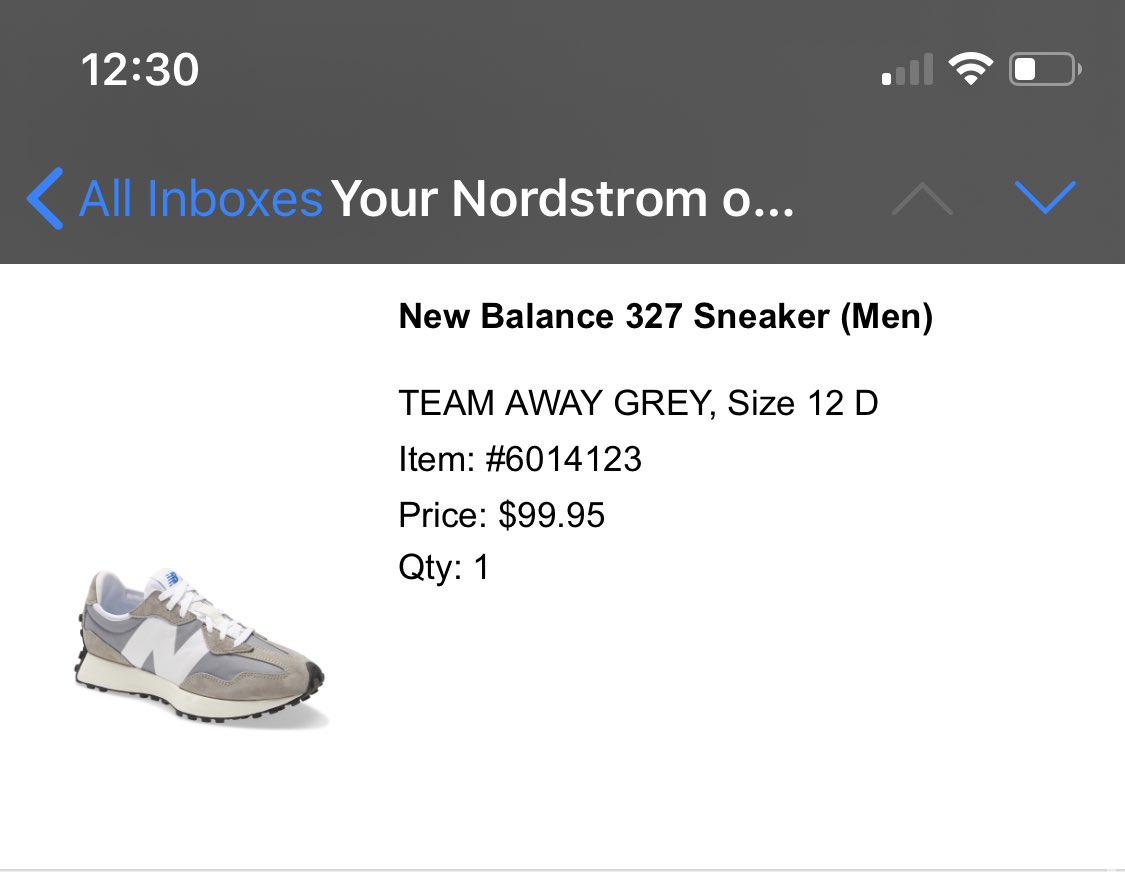 new balance 327 team away grey