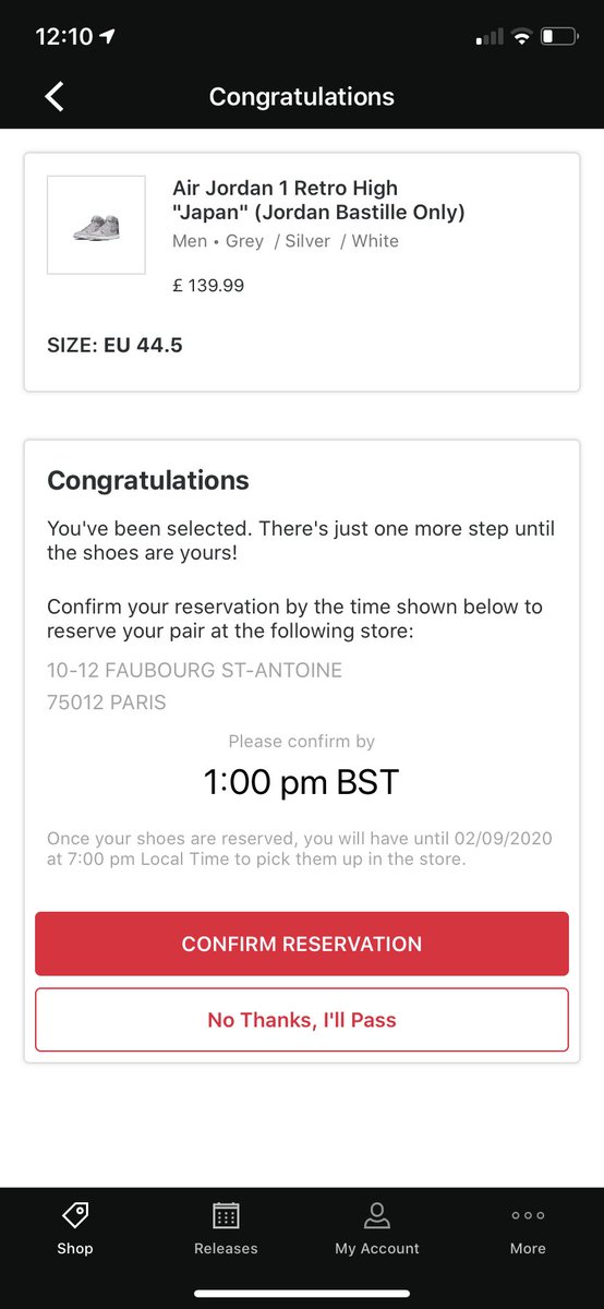 CollectiveFTL's tweet photo. A few pairs of the Japan Air Jordan 1 secured today for slots 🎉 Now onto the September releases 😈 https://t.co/r1dvdUJ4Kf