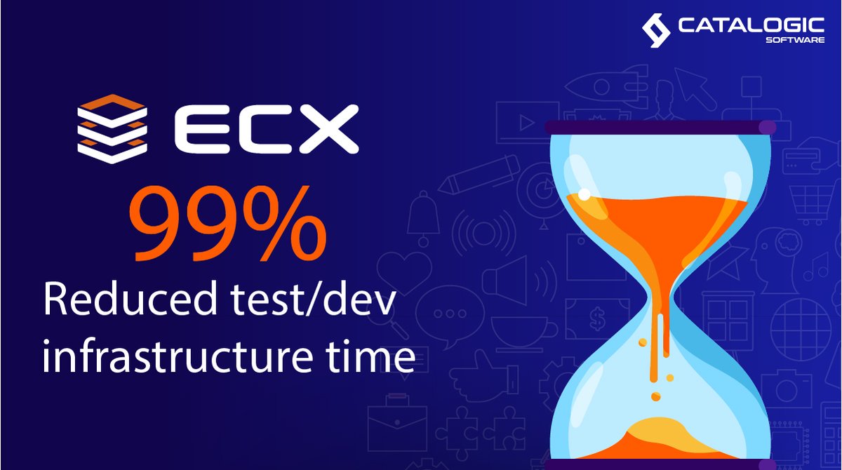 CatalogicSW's tweet image. Typical organizations take weeks to #deploy #infrastructure; even the most efficient can take days.

With ECX, #testdev infrastructure can be spun-up in minutes ⏰ on an automated, scheduled basis, or with push-button ease on demand.

📍 Learn more here:
(catalogicsoftware.com/products/ecx)