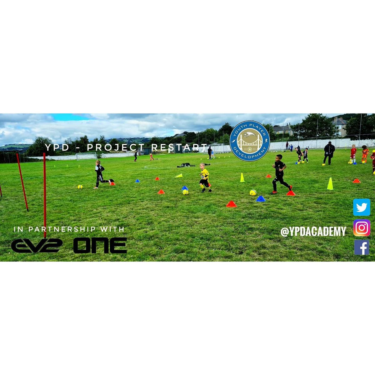 YPDacademy's tweet photo. Immense turn out for the last week of our #YPDprojectrestart program in Huddersfield ⚽️
We thank everyone who has helped us and been part of our journey so far. Look out for our newest program in Huddersfield in the next 24 hours💥👀
#YPDProjectDevelopment
#bepartofsomethingnew https://t.co/7TzzLowX0o