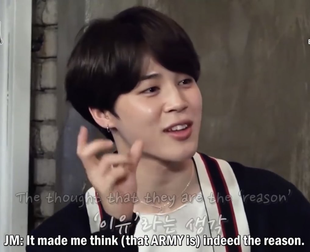 Jimin even mentioned it during their Festa Dinner Party in 2018. It made him emotional seeing it, especially since he was watching it during a very difficult time