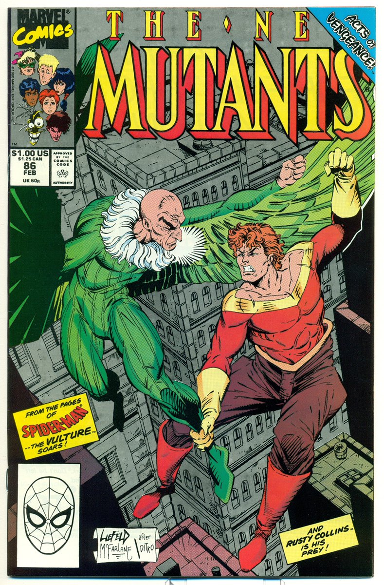 The comic does decline though, and there is a change you see New Mutants is famous for one other reason and unfortunately Newer fans might know it, it's the book that made Rob Liefeld popular and one of the first era transition books.