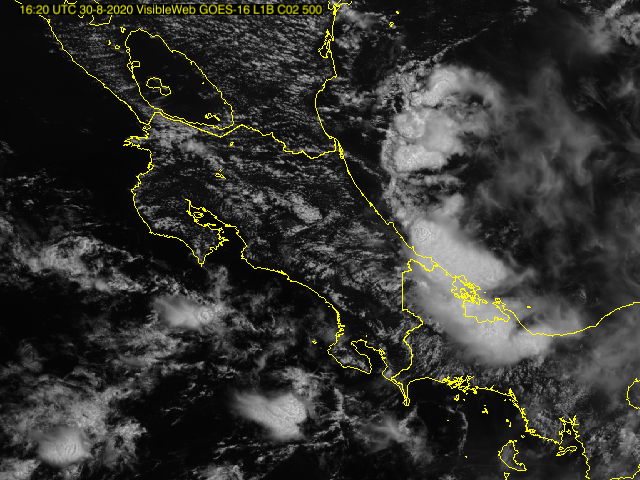 IMNCR's tweet photo. Imagen satelital visible actual #IMN_imagenes https://t.co/ul3mHldzPE
