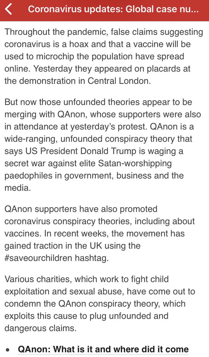 I wrote about how coronavirus conspiracy theories are merging with QAnon for  @BBCWorldNot only on social media, but also offline at protests like yesterday!