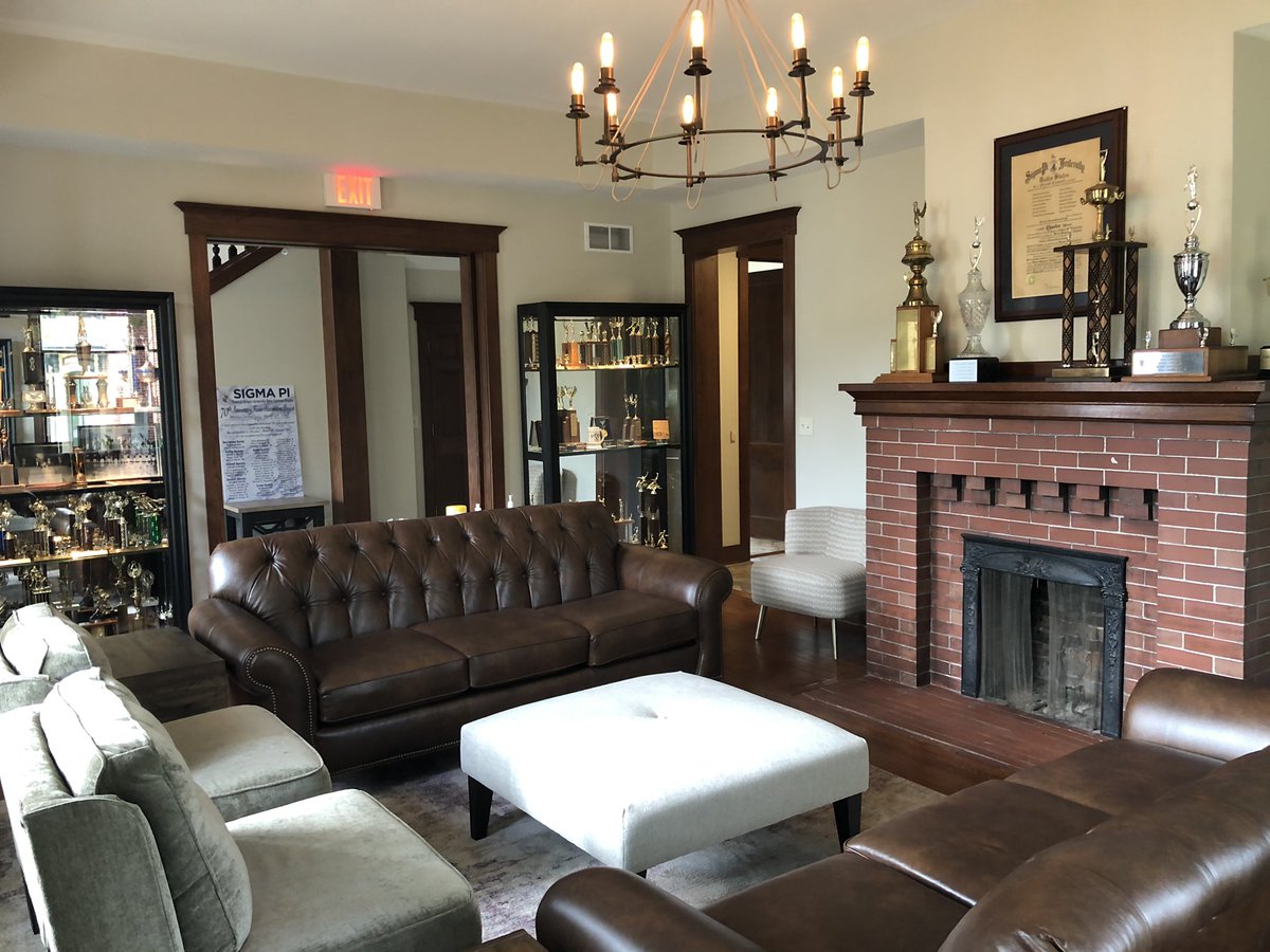 Come check out the newly renovated home for the Men of Sigma Pi! Community open house is today from 1-5!!