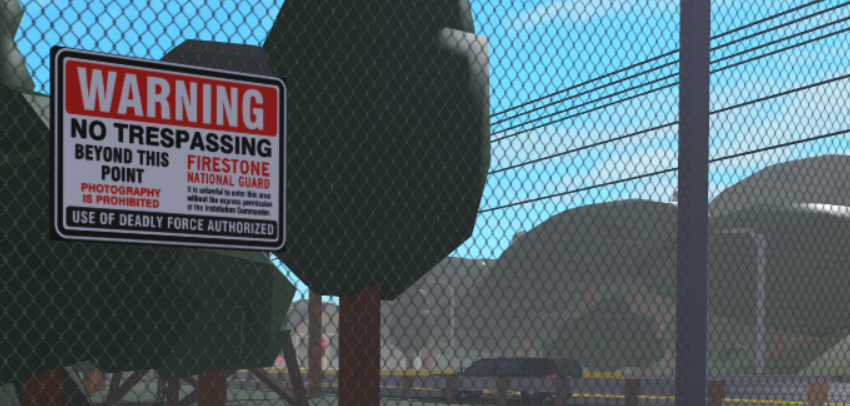 The National Guard received various new security upgrades to the Greendale outpost early this morning. These include lights, fences, and new signs. The Major General also released a document regarding the classification of base operations -docs.google.com/document/d/167…
<a href="/FedoraMasterB98/">FedoraMasterB98</a>