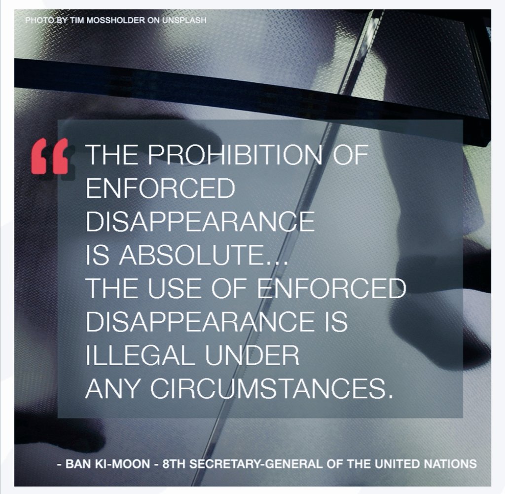 #HumanRights is deteriorating in Pak, esp in Balochistan. Army &amp; Agencies disappear Ppl against constitution &amp; Dump mutilated bodies to spread fear _ Over 2 decades est.50k Balochs r victims of #EnforcedDissappearance. Int'l HR Org should send fact finding team for investigation.