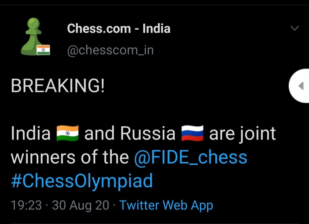 kanishkamallick's tweet image. #CheckAndMate !