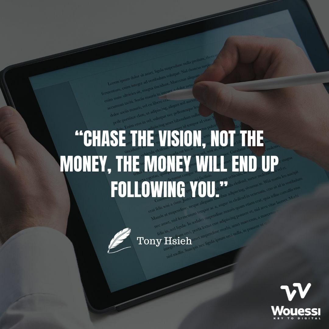 Chase the vision, the money will follow you.
#keytodigital #buildingabusiness #entrepreneur #visionary