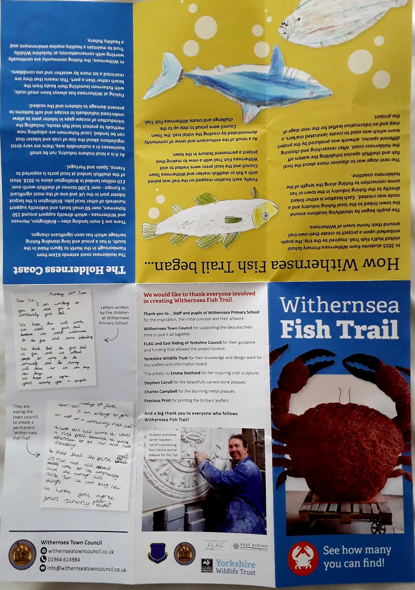 Lovely to see Hull's excellent Fish Trail inspiring a new <a href="/arttrailproject/">Art Trail Project 🎨</a> in Withernsea.