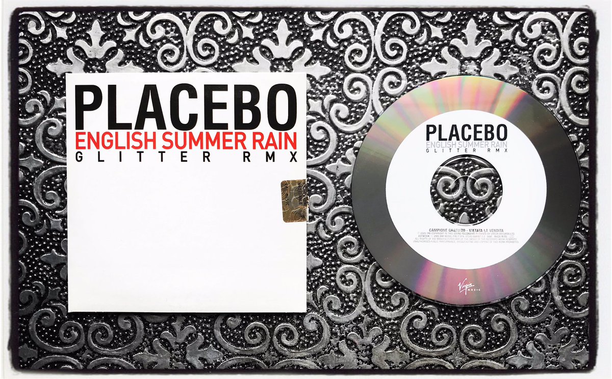 PlaceboFansUK's tweet photo. Placebo - English Summer Rain Glitter RMX Italian Promo CD #Placebo #Placebo20 #PlaceboWorld #PlaceboCollection #PlaceboFansUK #BrianMolko #StefanOlsdal #SteveHewitt #PlaceboCD #PlaceboItaly #EnglishSummerRain #AlwaysStaysTheSameNothingEverChanges #CD #CDCollection #PlaceboPromo https://t.co/tofiieZI6P