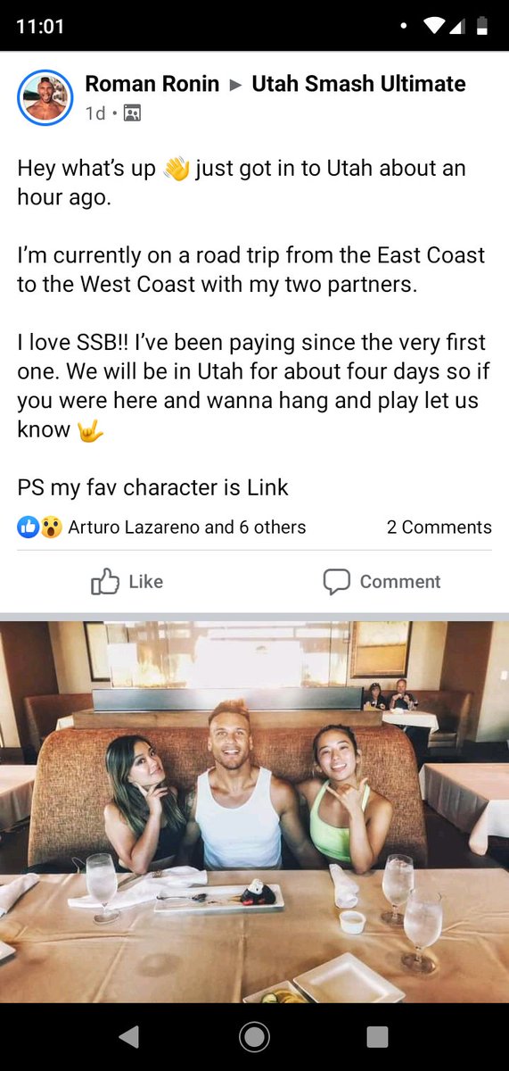 This was probably the funniest post of all time in the Utah smash ultimate Facebook page. I was sure this guy was fake but I scrolled through his Facebook page and he's actually real I think.